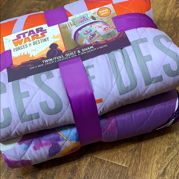 STAR WARS Quilt and Sham size 72in x 86in - Picture 10 of 11